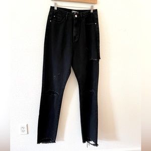 Missguided Tall High Waisted Ripped Jeans, NWT